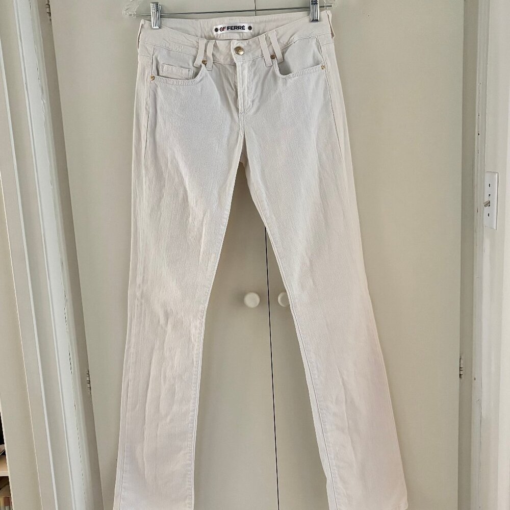 Gianfranco Ferre Vintage Off White Jeans Size 30